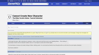 
                            10. Cannot Create New Character - The Elder Scrolls Online: Tamriel ...