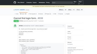 
                            7. Cannot find login form.. · Issue #938 · Arachni/arachni · GitHub