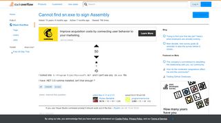
                            9. Cannot find sn.exe to sign Assembly - Stack Overflow