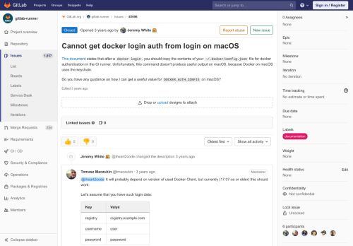
                            13. Cannot get docker login auth from login on macOS (#2696) · Issues ...