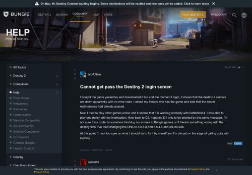 
                            10. Cannot get pass the Destiny 2 login screen > Help | Forums ...