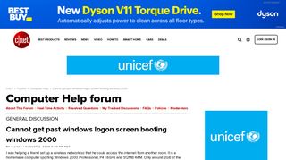 
                            4. Cannot get past windows logon screen booting windows 2000 - Forums ...