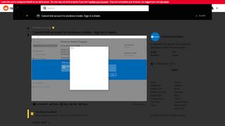 
                            4. Cannot link account to windows insider. Sign in is blank ...
