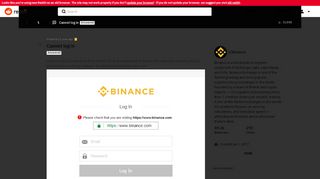 
                            5. Cannot log in : binance - Reddit