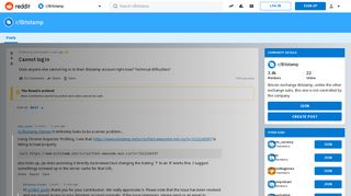 
                            5. Cannot log in : Bitstamp - Reddit