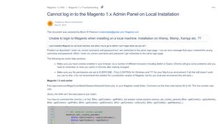 
                            10. Cannot log in to the Magento 1.x Admin Panel on Local Installation ...