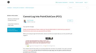 
                            12. Cannot Log Into PointClickCare (PCC) – GreySignal