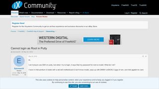 
                            13. Cannot login as Root in Putty | FreeNAS Community - FreeNAS Forums
