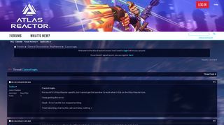 
                            5. Cannot login. - Atlas Reactor Forums