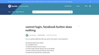 
                            13. cannot login, facebook button does nothing - The Spotify ...