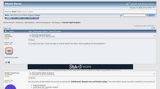 
                            10. Cannot login Kraken? - Bitcointalk