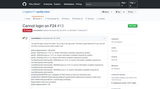 
                            13. Cannot login on F24 · Issue #13 · negativo17/spotify-client · GitHub