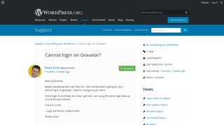 
                            4. Cannot login on Gravatar? | WordPress.org