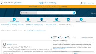 
                            5. Cannot login to 192.168.1.1 - Cisco Community