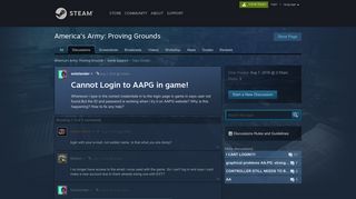 
                            7. Cannot Login to AAPG in game! :: America's Army: Proving Grounds ...