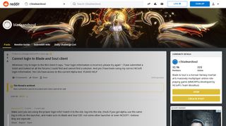 
                            11. Cannot login to Blade and Soul client : bladeandsoul - Reddit