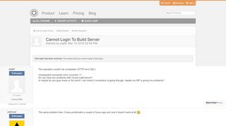 
                            3. Cannot Login To Build Server - Newbie Questions - Corona Labs Forums