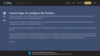 
                            9. Cannot login to configure the Firebox - Experts Exchange