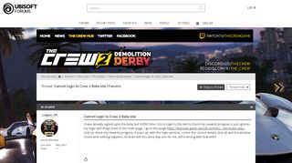 
                            1. Cannot login to Crew 2 Beta site - Ubisoft Forums