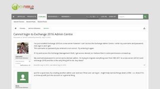 
                            8. Cannot login to Exchange 2016 Admin Centre | Technibble Forums