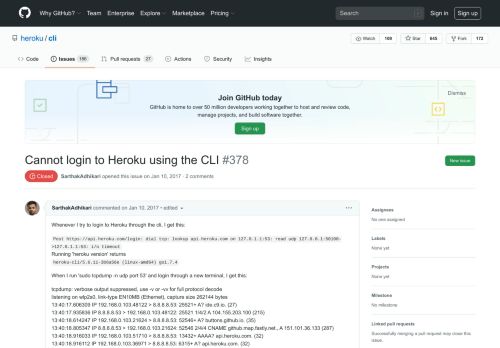 
                            7. Cannot login to Heroku using the CLI · Issue #378 · heroku/cli · GitHub