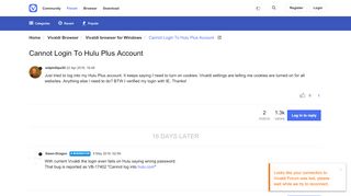
                            12. Cannot Login To Hulu Plus Account | Vivaldi Forum