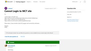 
                            6. Cannot Login to MCT site - Training, Certification, and Program ...