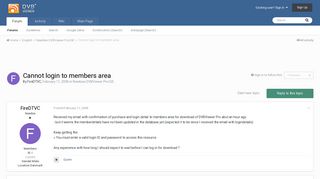 
                            1. Cannot login to members area - Newbies DVBViewer Pro/GE ...