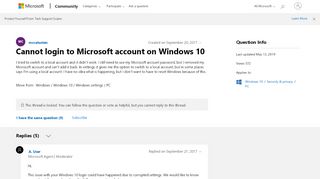 
                            10. Cannot login to Microsoft account on Windows 10 - Microsoft Community