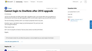 
                            3. Cannot login to OneNote after 2016 upgrade - Microsoft ...