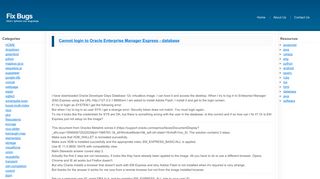 
                            11. Cannot login to Oracle Enterprise Manager Express - database