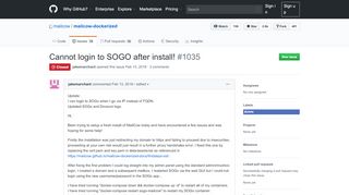 
                            1. Cannot login to SOGO after install! · Issue #1035 · mailcow/mailcow ...