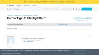 
                            11. Cannot login to telerik platform in Telerik AppBuilder ...