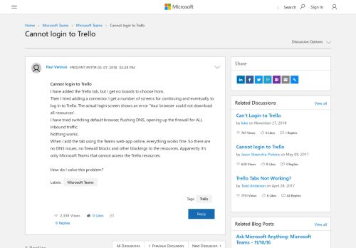 
                            10. Cannot login to Trello - Microsoft Tech Community - 169073