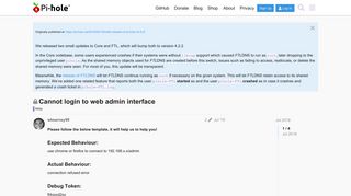 
                            1. Cannot login to web admin interface - Help - Pi-hole Userspace