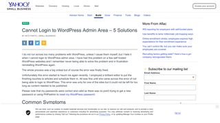 
                            8. Cannot Login to WordPress Admin Area – 5 Solutions