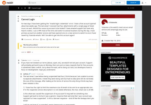
                            11. Cannot Login : tutanota - Reddit