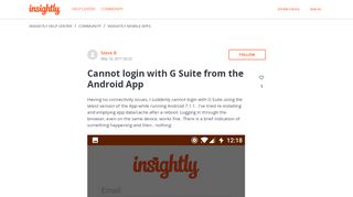 
                            7. Cannot login with G Suite from the Android App – Insightly Help Center