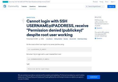 
                            12. Cannot login with SSH USERNAME@IPADDRESS, receive 