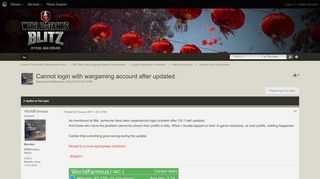 
                            13. Cannot login with wargaming account after updated - General Error ...