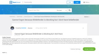 
                            10. Cannot logon because Bitdefender is blocking but i dont have bitd ...