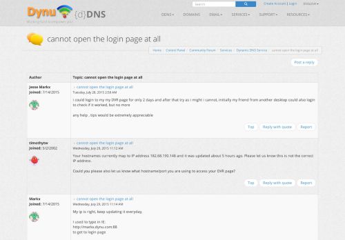 
                            2. cannot open the login page at all | Community Forum | Dynu User Group