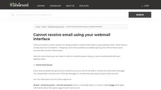 
                            12. Cannot receive email using your webmail interface - SiteGround