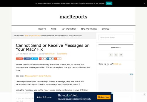 
                            8. Cannot Send or Receive Messages on Your Mac? Fix - macReports