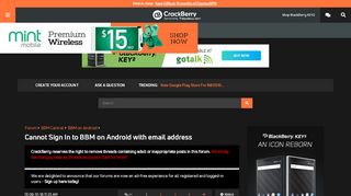 
                            13. Cannot Sign In to BBM on Android with email address - BlackBerry ...