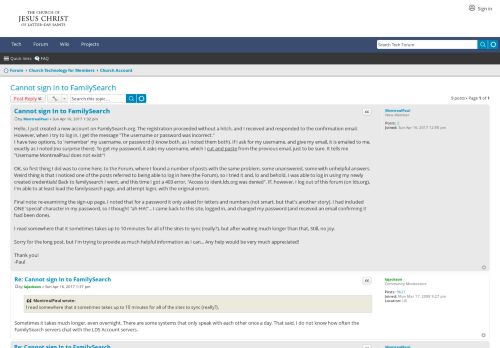 
                            6. Cannot sign In to FamilySearch - LDSTech