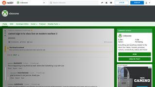 
                            5. cannot sign in to xbox live on modern warfare 3 : xboxone - Reddit