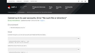 
                            3. Cannot su in to user accounts. Error 