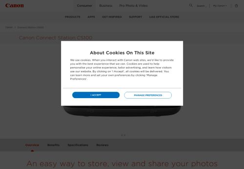 
                            9. Canon Connect Station CS100 - Photo Storage - Canon Middle East