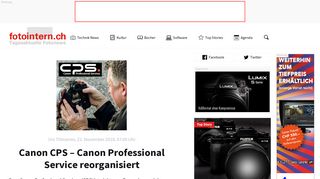 
                            6. Canon CPS – Canon Professional Service reorganisiert - fotointern.ch ...